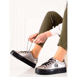 Filippo Zapatillas de cuero en la plataforma beige 1