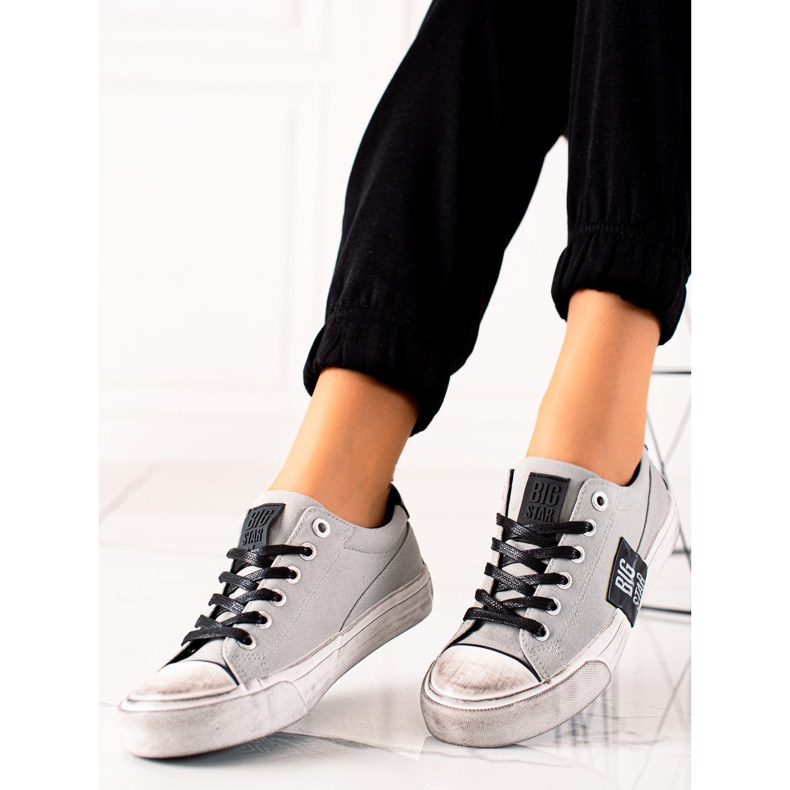 Zapatillas Big Star para mujer JJ274353 gris 1