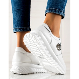 Filippo Zapatillas clásicas de cuero blanco 3