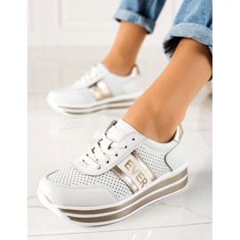 Filippo Zapatos deportivos de cuero Ever blanco 2