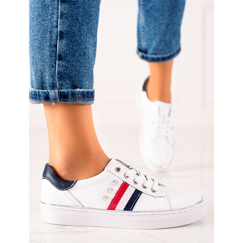 Deportivas Deportivas Fabricadas en Piel VINCEZA blanco 2