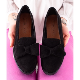 La.Fi Zapatos de ante con lazo negro 3