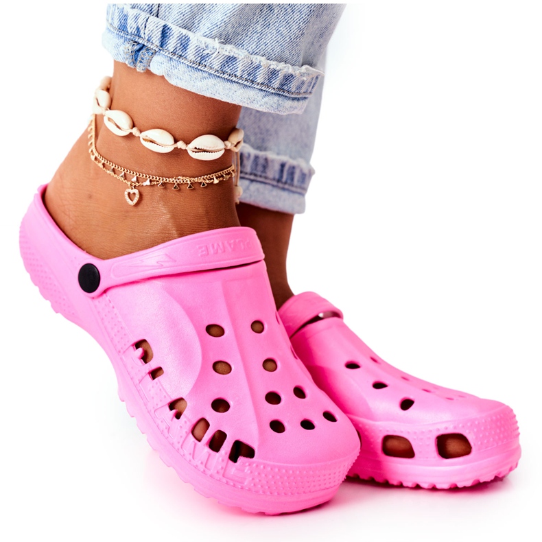 Flameshoes Pantuflas de Mujer Pink Light Crocs Eva rosado 5 Flameshoes Pantuflas de Mujer Pink Light Crocs Eva rosado 5