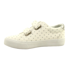 Deportivas Velcro Con Estrellas Plateadas Atletico WY20757 Blanco 2
