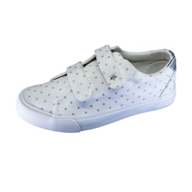 Deportivas Velcro Con Estrellas Plateadas Atletico WY20757 Blanco 1