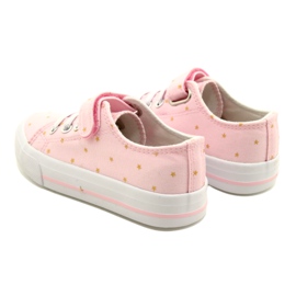 Deportivas Con Velcro Plata Atletico Stars WY21383 Rosa rosado dorado 5