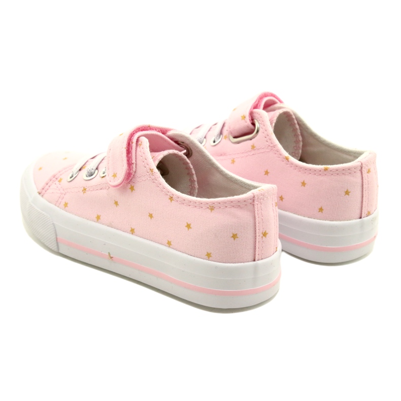 Deportivas Con Velcro Plata Atletico Stars WY21383 Rosa dorado 5