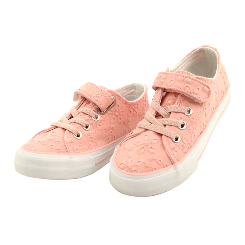 Zapatillas Cordones Velcro Atletico WY21452 Rosa rosado 2