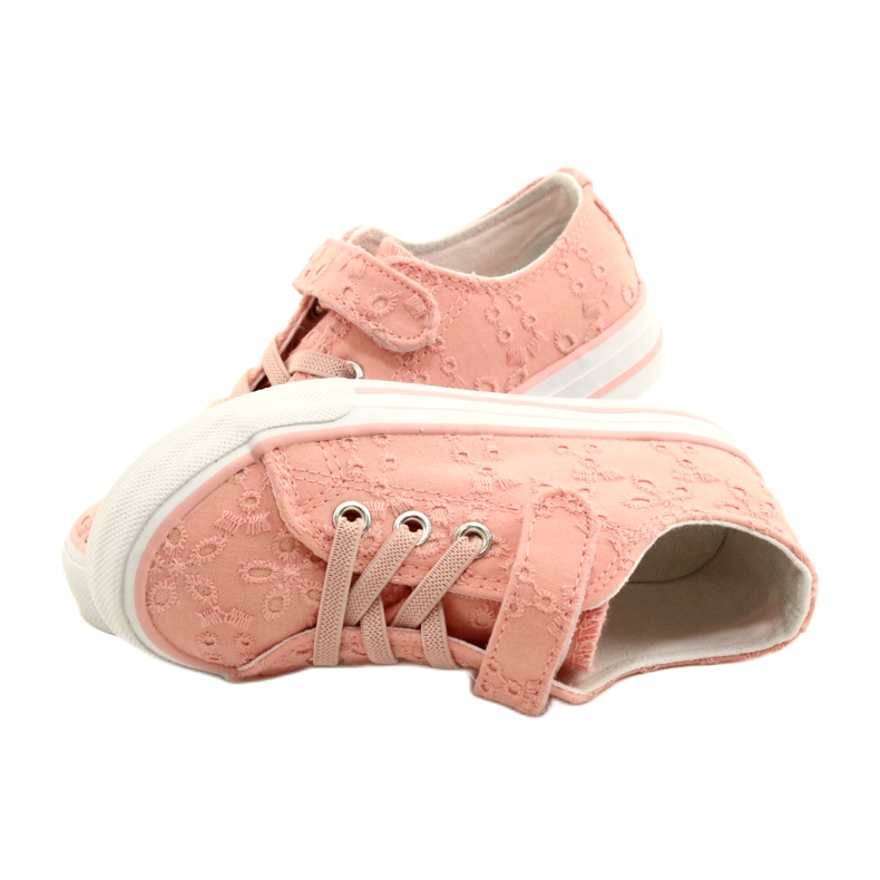 Zapatillas Cordones Velcro Atletico WY21452 Rosa 4