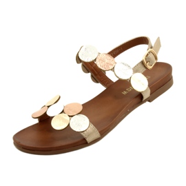 M.Daszyński Sandalias ruedas doradas Daszyński MR1958-1 Gold beige plata dorado 3 M.Daszyński Sandalias ruedas doradas Daszyński MR1958-1 Gold beige plata dorado 3