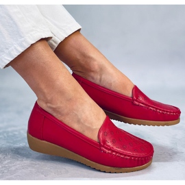 Mocasines calados Cukki Rojo 1