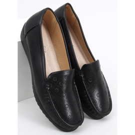 Cukki Mocasines negros calados para mujer 5