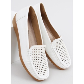 Mocasines mujer calados Ilin Blanco 3