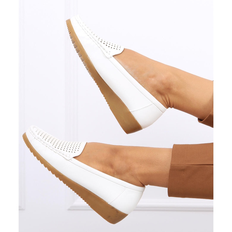 Mocasines mujer calados Ilin Blanco 2 Mocasines mujer calados Ilin Blanco 2