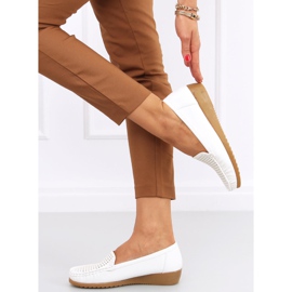 Mocasines mujer calados Ilin Blanco 4