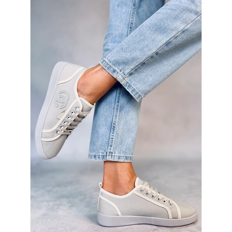 Gris Trest Zapatillas chanelki grises 2