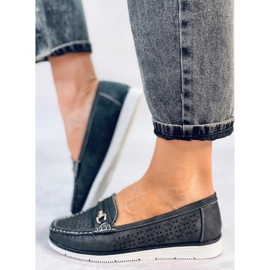 Mocasines mujer Senda Negro 2