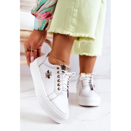 FILIPCZYK Zapatos deportivos de cuero en una plataforma Bellisia blanca blanco 2 FILIPCZYK Zapatos deportivos de cuero en una plataforma Bellisia blanca blanco 2