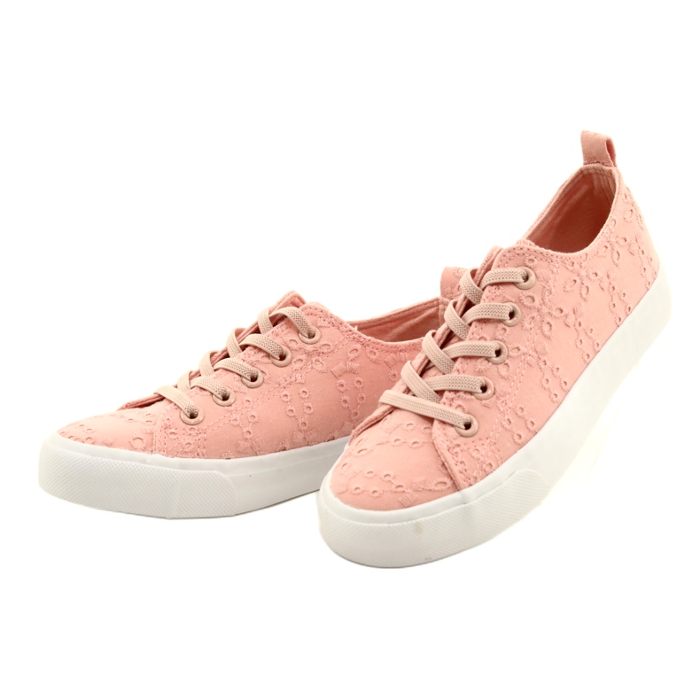 Atletico Zapatillas de deporte para niñas deslizadas WY20763 PINK rosado 2