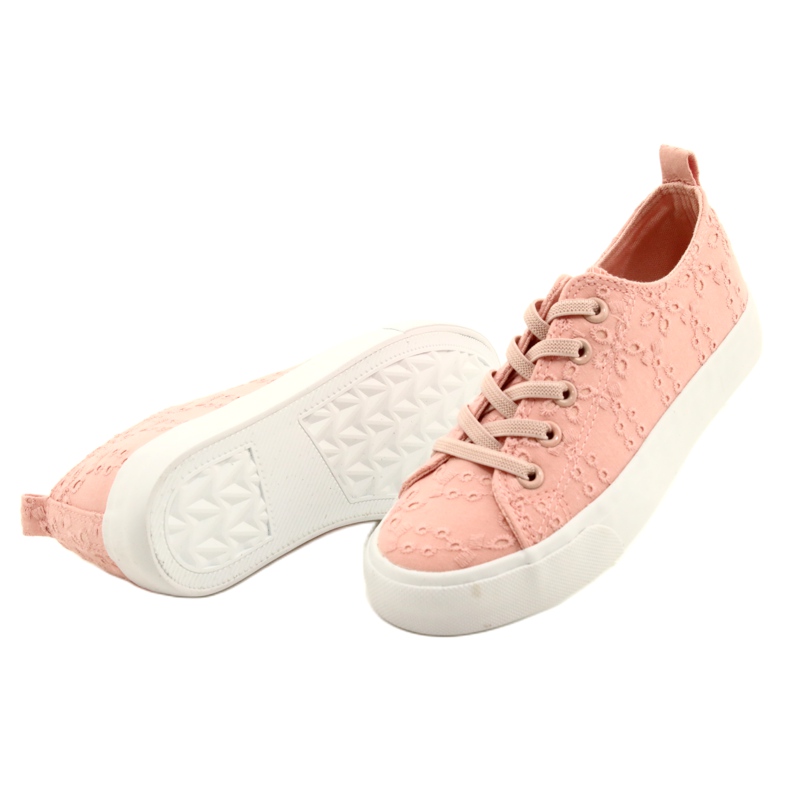 Atletico Zapatillas de deporte para niñas deslizadas WY20763 PINK rosa 3