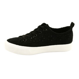 Atletico Zapatillas de deporte para chicas -in encaje wy20763 negro 1