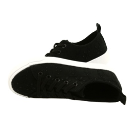 Atletico Zapatillas de deporte para chicas -in encaje wy20763 negro 4 Atletico Zapatillas de deporte para chicas -in encaje wy20763 negro 4
