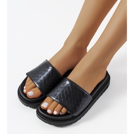 Zapatillas negras en plataforma Big Star HH274684 negro 1