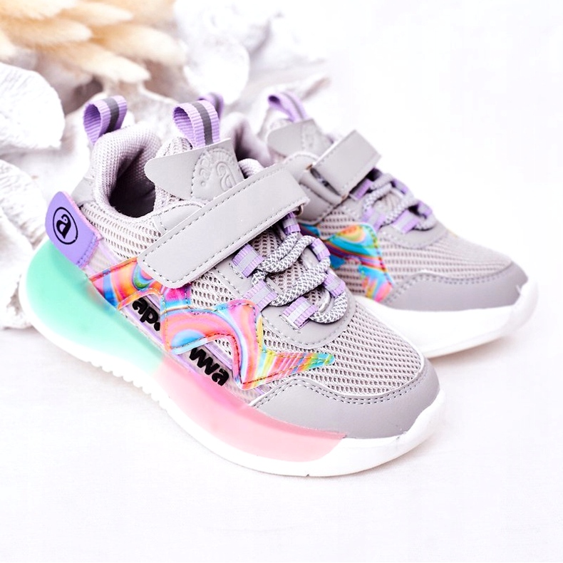 Apawwa Zapatillas Deportivas Infantiles Zapatillas Gris 1
