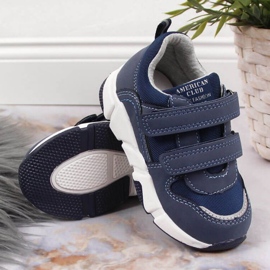 Zapatillas deportivas American Club Jr AM876B azul marino 3