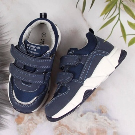 Zapatillas deportivas American Club Jr AM876B azul marino 4