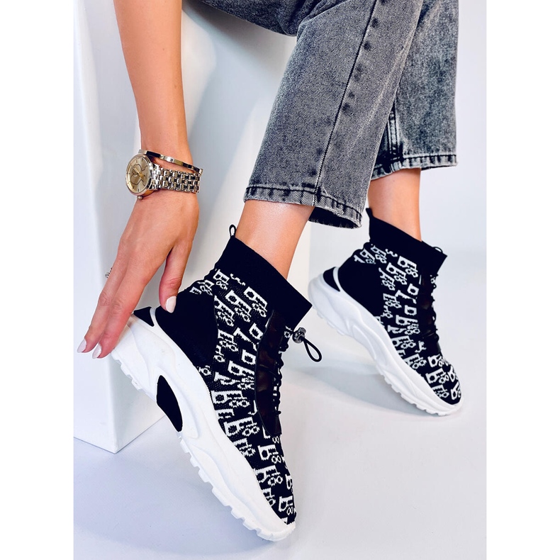 Botines calcetín Helti negros 2