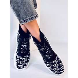 Botines calcetín Helti negros 3