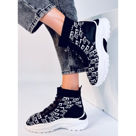 Botines calcetín Helti negros 4