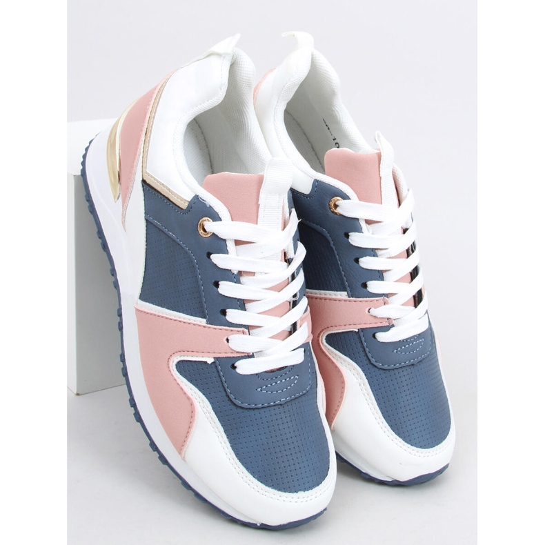 Deportivas de mujer Vevo NAVY / PINK blanco azul rosa 2