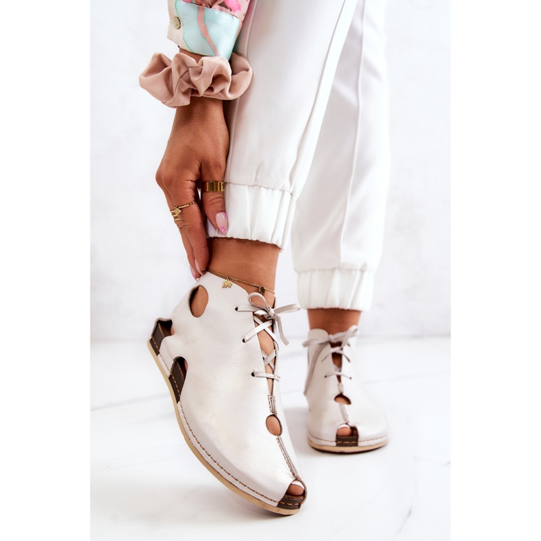 Maciejka 03426-25 Botas de Cuero Ligero Beige Claro 1