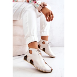 Maciejka 03426-25 Botas de Cuero Ligero Beige Claro 5