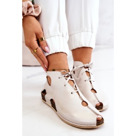Maciejka 03426-25 Botas de Cuero Ligero Beige Claro 6