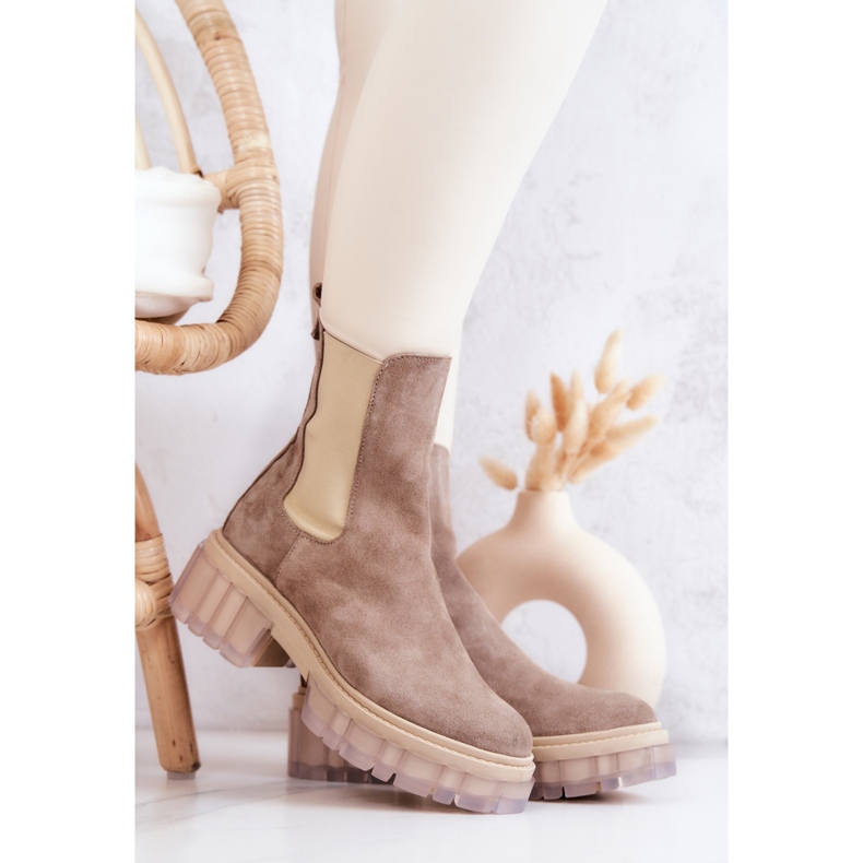 PA2 Botas Eliann Mujer Ante Beige 2