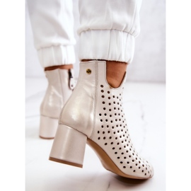 Botas Cuero Calado Maciejka 05420-04 Beige 4