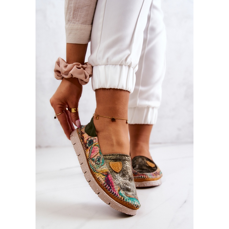 Mocasines de Mujer en Piel Maciejka 05434-09 Verde multicolor 1