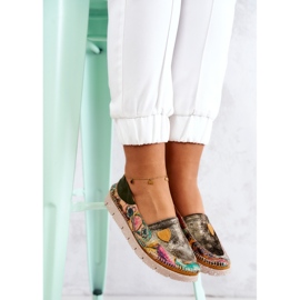 Mocasines de Mujer en Piel Maciejka 05434-09 Verde multicolor 8