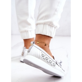 Vinceza Mocasines Calados De Mujer En La Plataforma White Louise blanco 5