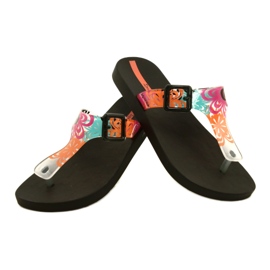Ipanema 26721 26208 Zapatillas de estar por casa negras para mujer negro azul naranja rosado 3