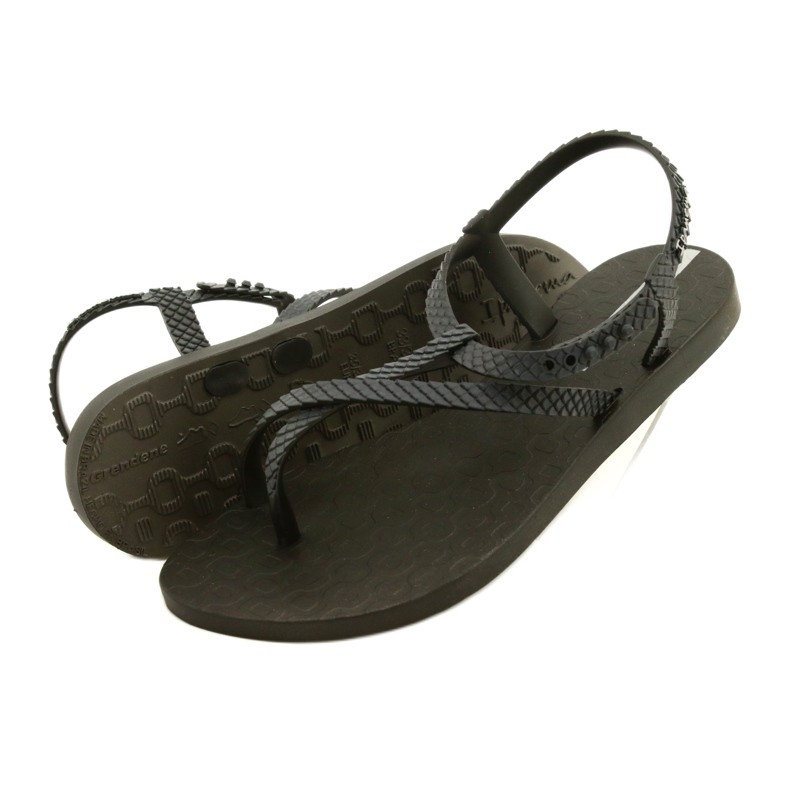 Sandalias Rzymianki Negro / Gris Oscuro Ipanema 82931 21122 4
