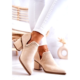 PS1 Botas Cowboy Caladas Ante Beige Valerie 3