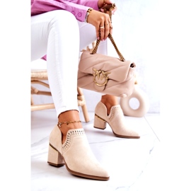 PS1 Botas Cowboy Caladas Ante Beige Valerie 4
