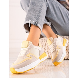 TRENDI Zapatos deportivos beige 2