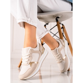 TRENDI Zapatillas beige en la plataforma 1