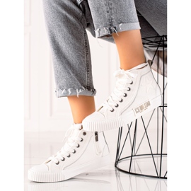 Zapatillas altas de mujer Big Star JJ274379 blanco 3