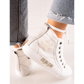 Zapatillas altas de mujer Big Star JJ274379 blanco 2